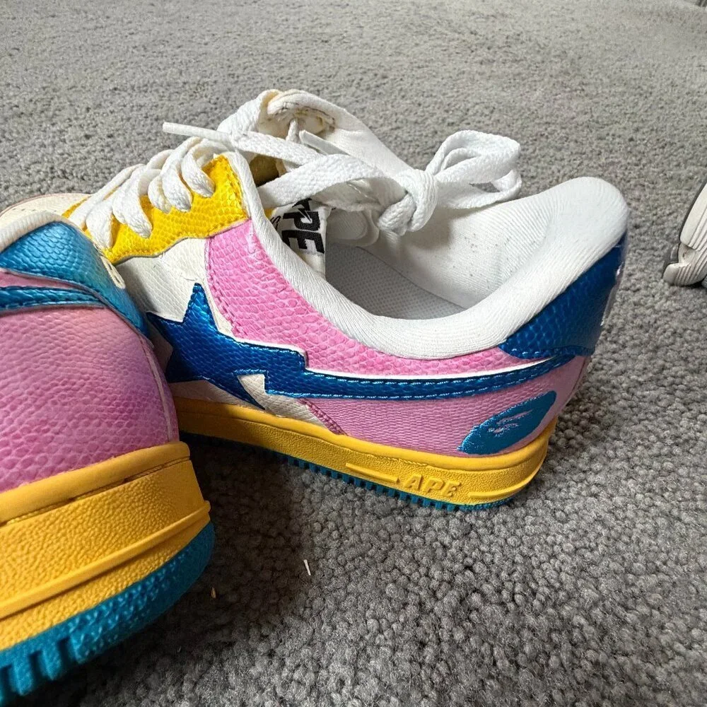 Vintage Bathing Ape (BAPE) Bapesta FS-001 Low - Size 24/6 - Like New - Nigo Y2K - Picture 14 of 16
